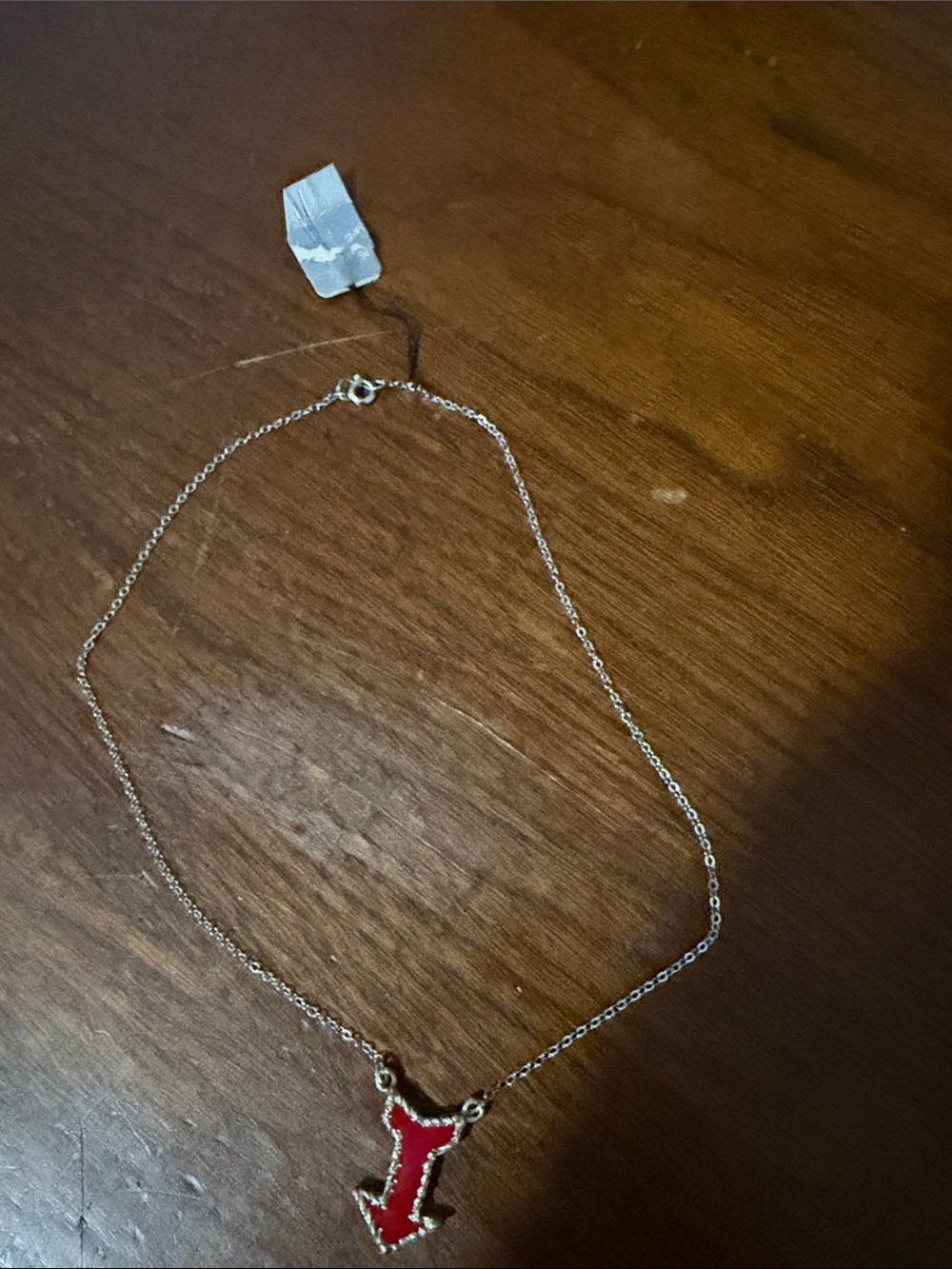 KIM Sterling Silver Enamel Arrow Necklace NWT Rare